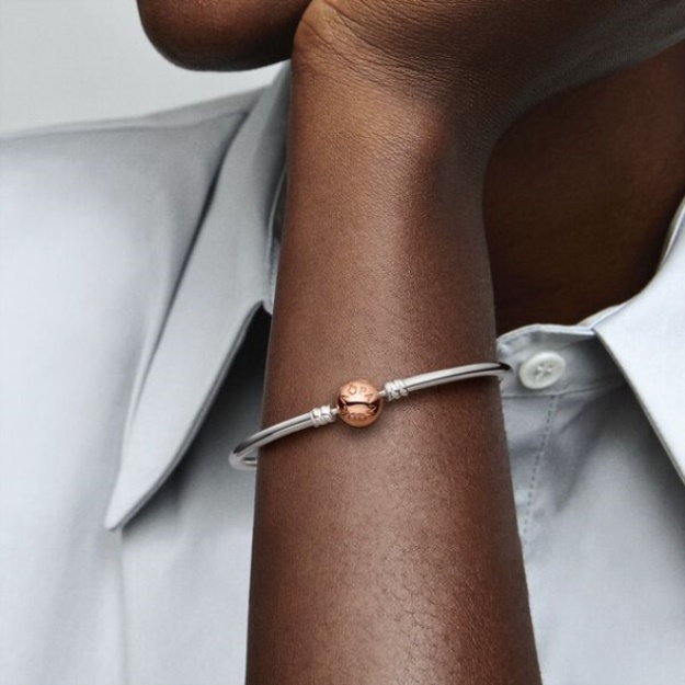 Pandora Moments Bangle Two-Tone