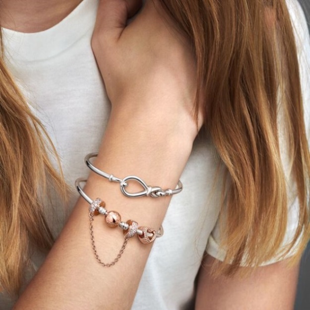 Pandora Moments Bangle Two-Tone