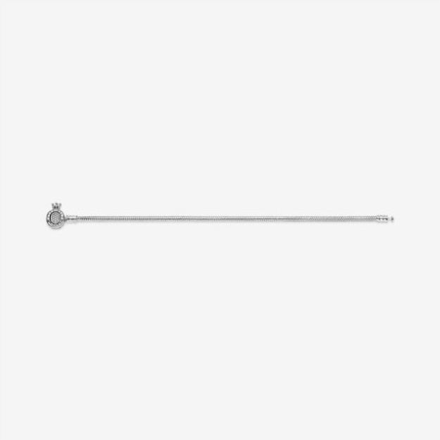 Pandora Moments Crown O Clasp Snake Chain Bracelet