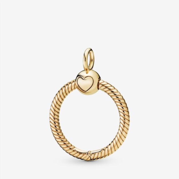 Pandora Moments Fashion Small O Pendant Gold Plated