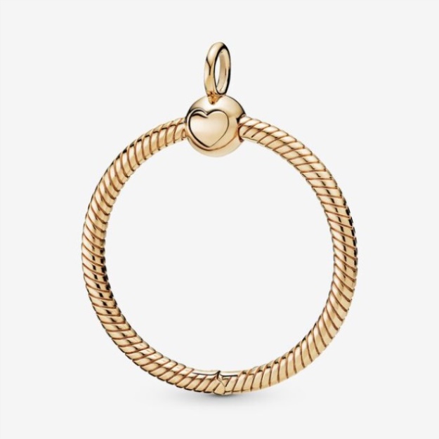 Pandora Moments Medium O Pendant-Final Sale Gold Plated