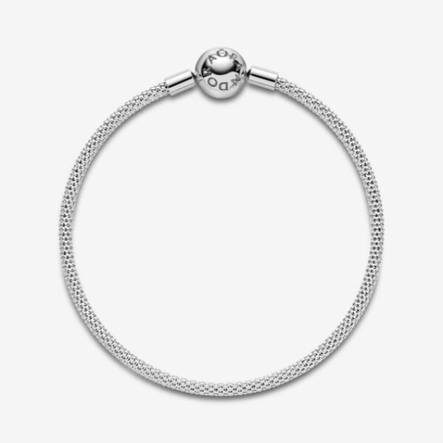 Pandora Moments Mesh Bracelet Sterling Silver