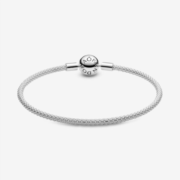 Pandora Moments Mesh Bracelet Sterling Silver