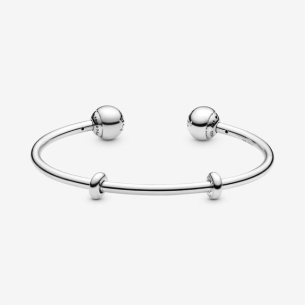 Pandora Moments Open Bangle Sterling Silver