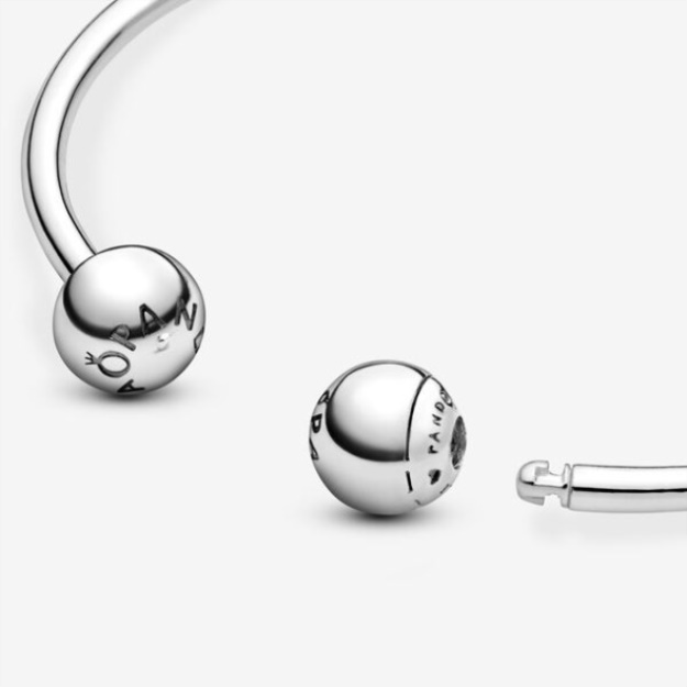 Pandora Moments Open Bangle Sterling Silver