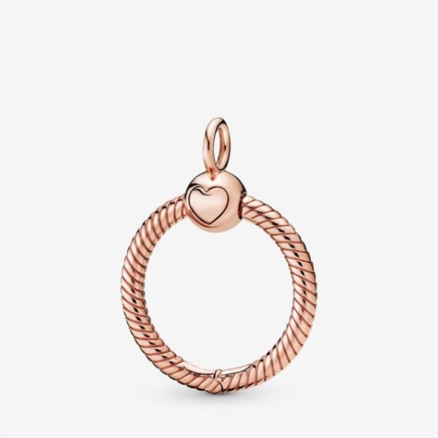 Pandora Moments Small O Pendant Rose Gold Plated