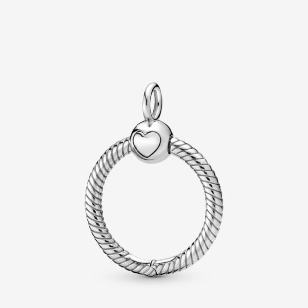 Pandora Moments Small O Pendant Sterling Silver