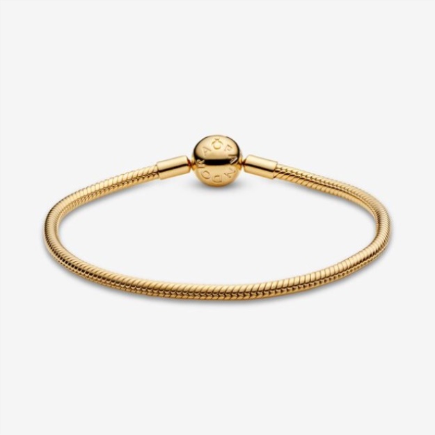 Pandora Moments Snake Chain Bracelet Gold Plated