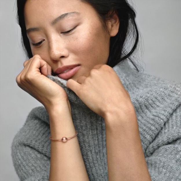Pandora Moments Snake Chain Bracelet Rose Gold Plated