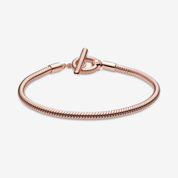 Pandora Moments T-Bar Snake Shape Chain Bracelet