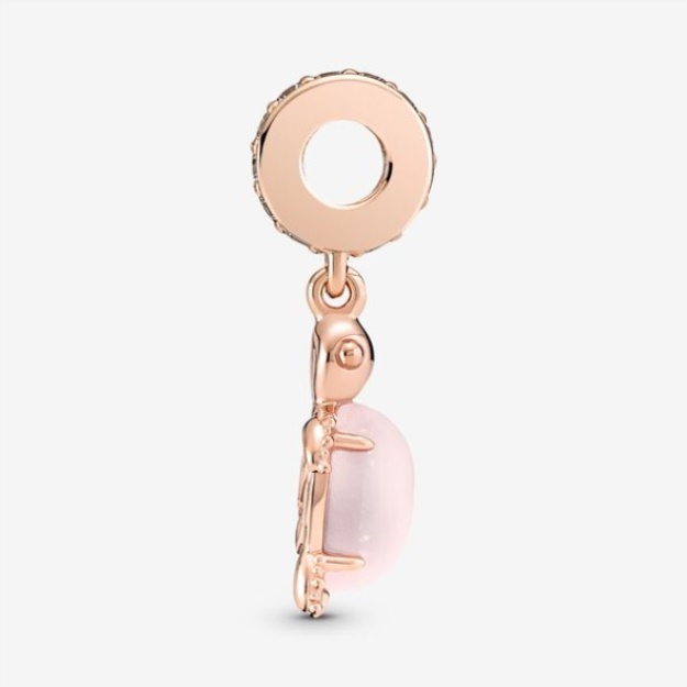 Pandora Murano Glass Pink Sea Turtle Dangle Charm