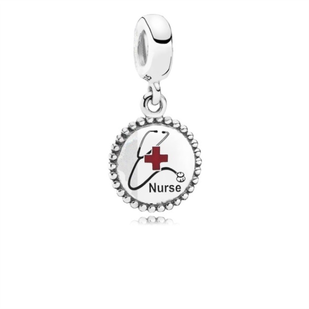 Pandora Nurse Dangle Charm Mixed Enamel