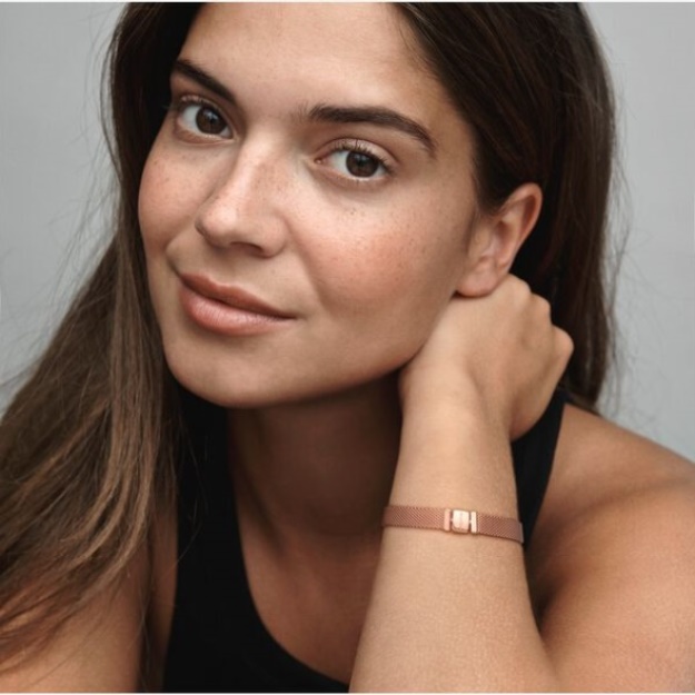 Pandora Reflexions Mesh Bracelet Rose Gold Plated