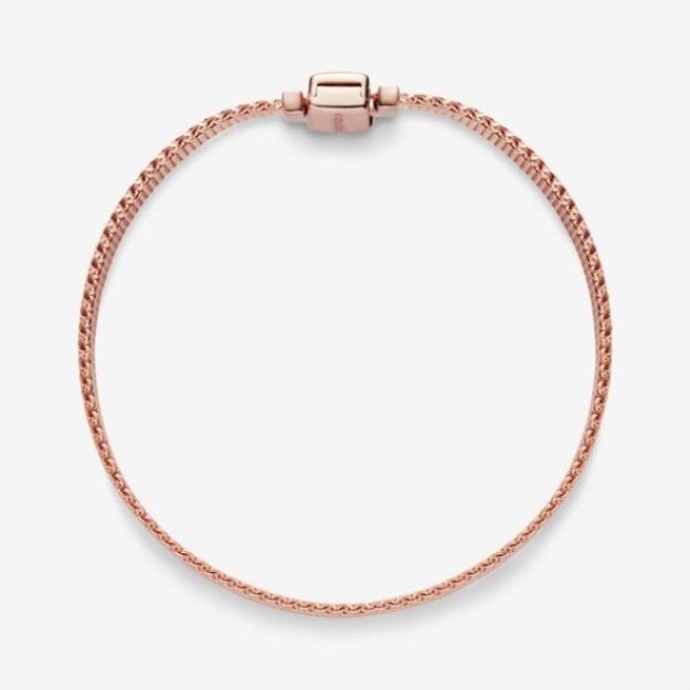 Pandora Reflexions Mesh Bracelet Rose Gold Plated