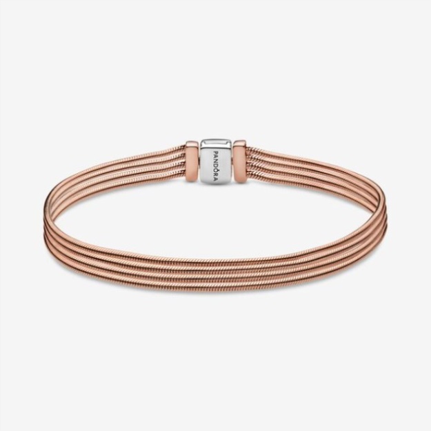 Pandora Reflexions Multi Snake Chain Bracelet Two-Tone