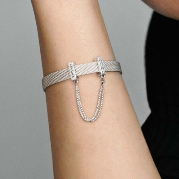 Pandora Reflexions Sparkling Safety Chain Clip Charm