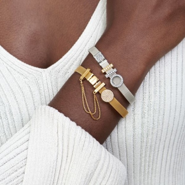 Pandora Safety Chain Clip Charm-Final Sale Gold Plated