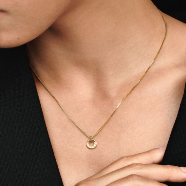 Pandora Signature I-D Collier Pendant Necklace