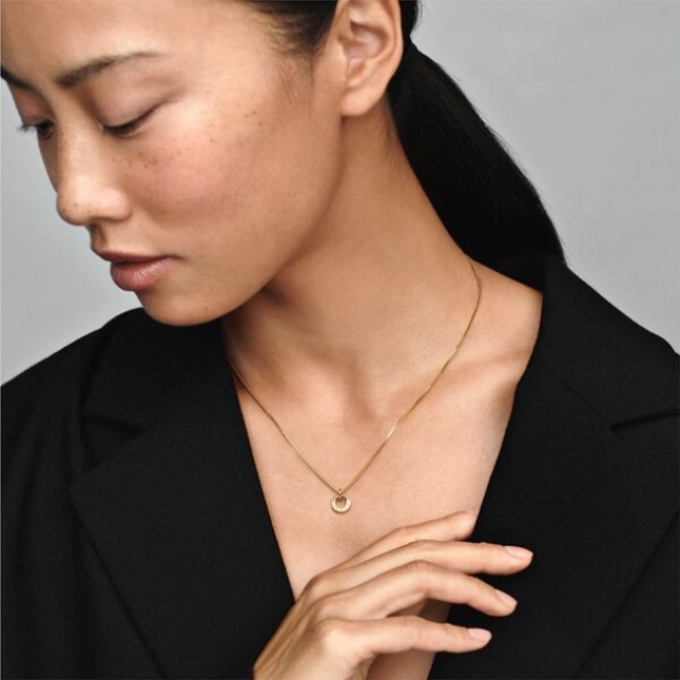 Pandora Signature I-D Collier Pendant Necklace