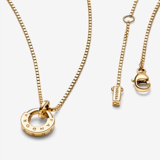 Pandora Signature I-D Collier Pendant Necklace