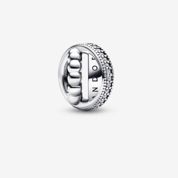 Pandora Signature Logo Pave Beads Charm