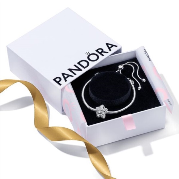 Pandora Sparkling Snowflake Sliding Bracelet Set