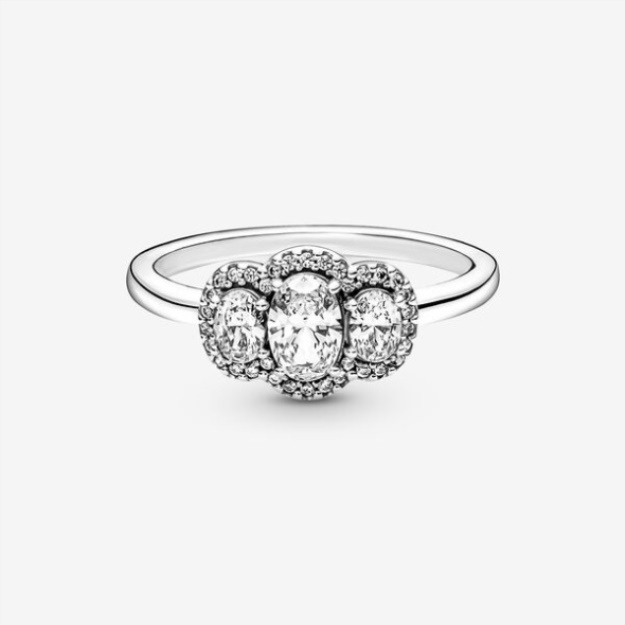 Pandora Three Stone Vintage Ring