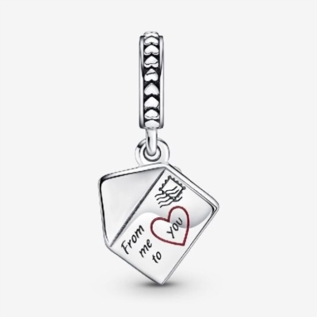 Pansy Flower Envelope Dangle Charm Pandora CA