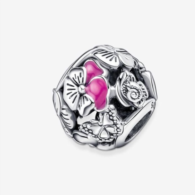 Pansy Flower Friends Charm Pandora