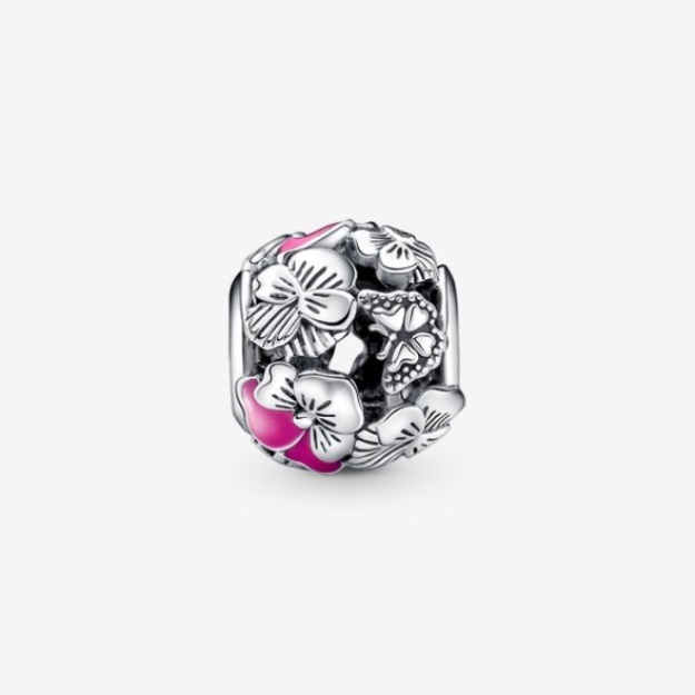 Pansy Flower Friends Charm Pandora