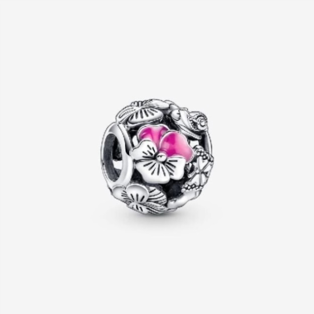 Pansy Flower Friends Charm Pandora CA