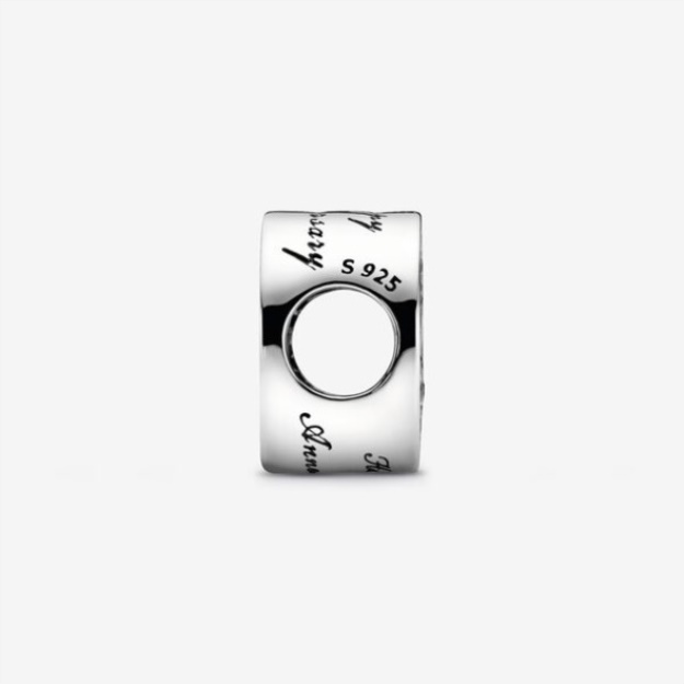 Pave And Heart Anniversary Charm Pandora Sterling Silver