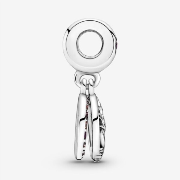 Pave Feather Dangle Charm Pandora