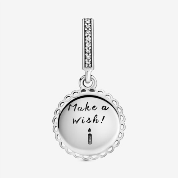 Pink Birthday Cake Dangle Charm Pandora