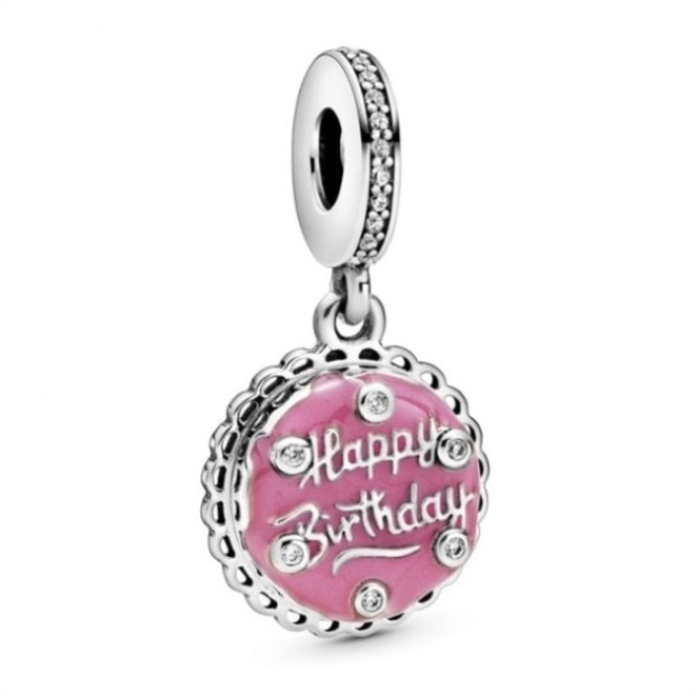 Pink Birthday Cake Dangle Charms Pandora