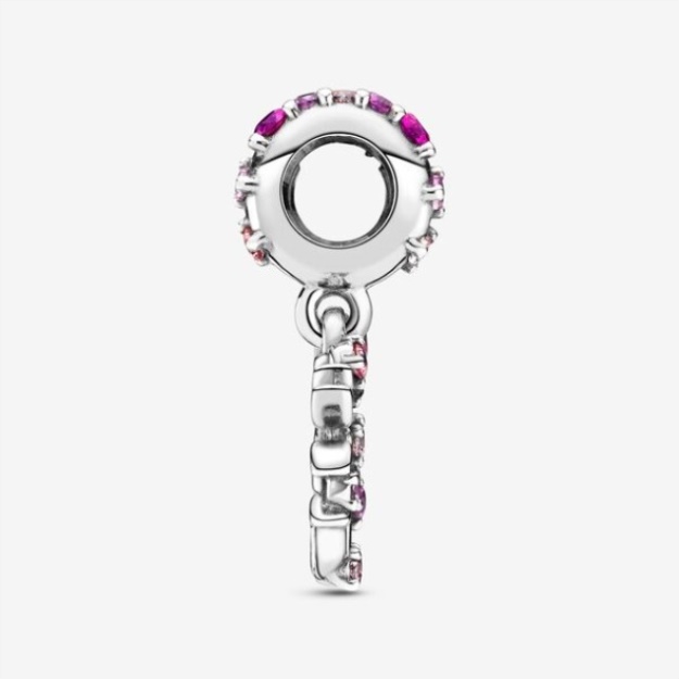 Pink Heart Family Tree Dangle Charm Pandora