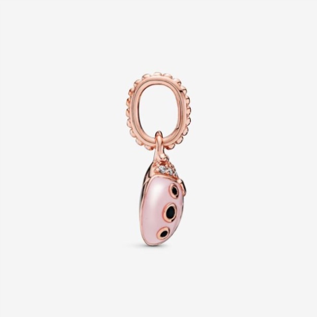 Pink Ladybird Pendant Pandora