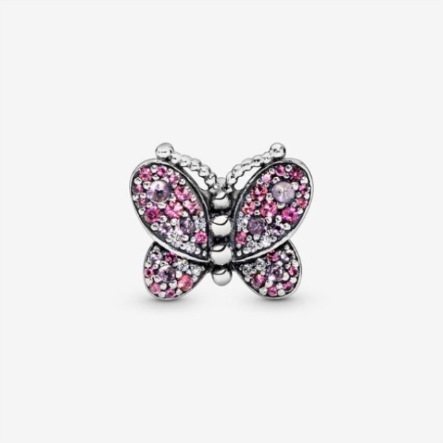 Pink Pave Butterfly Charm Pandora