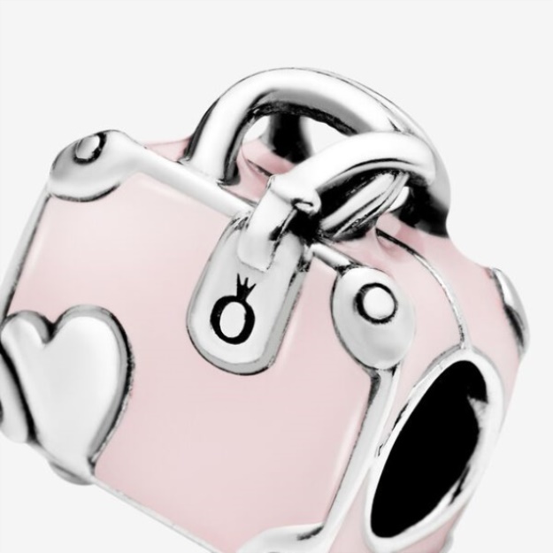 Pink Travel Bag Charm Pandora