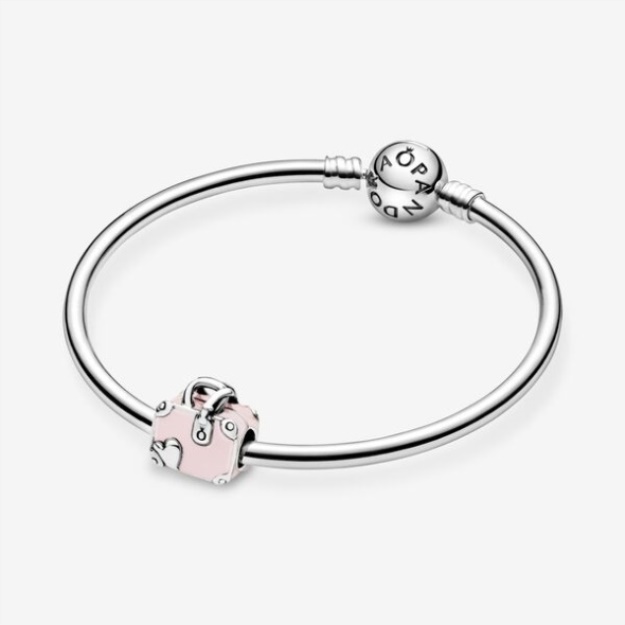 Pink Travel Bag Charm Pandora