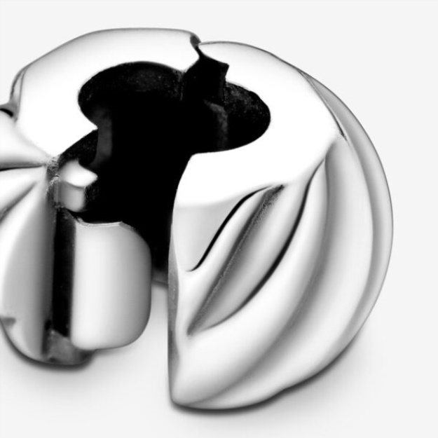 Polished Feathered Clip Charm Pandora