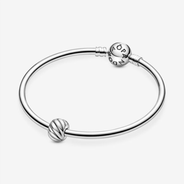 Polished Feathered Clip Charm Pandora