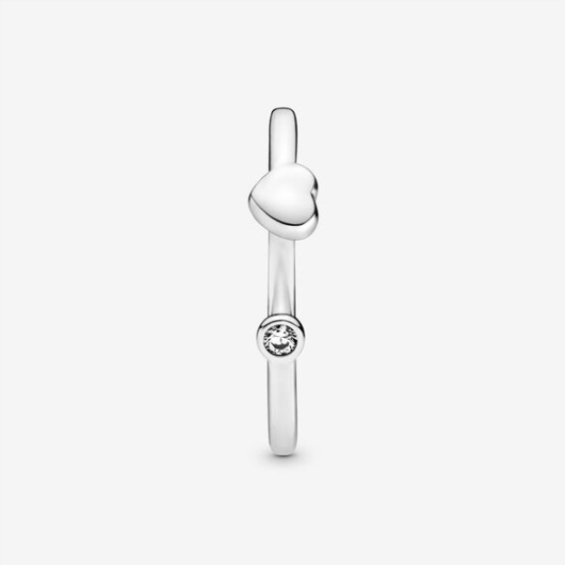 Polished Heart Open Ring-Final Sale Pandora