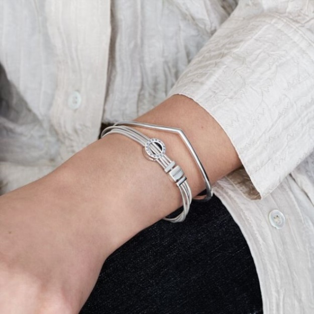 Polished Wishbone Bangle Pandora