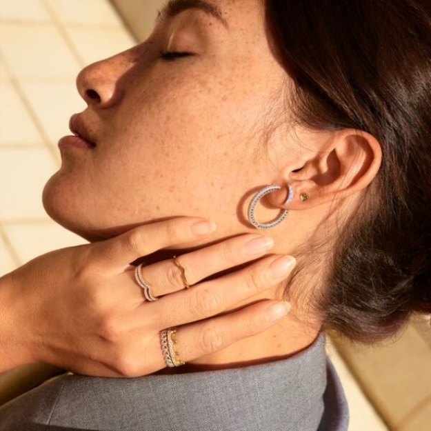 Polished Wishbone Ring Pandora Gold Plated