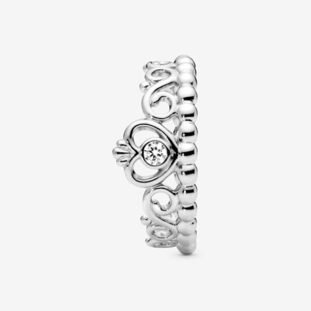 Princess Tiara Crown Ring Pandora Sterling Silver