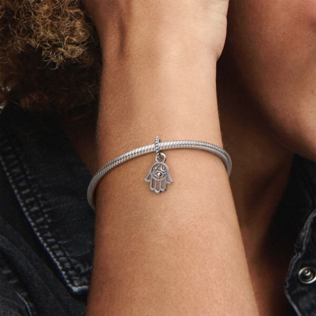 Protective Hamsa Hand Dangle Charm Pandora