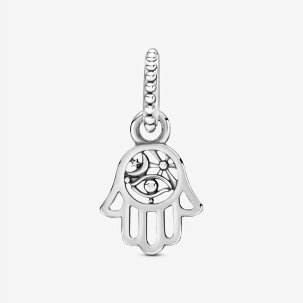 Protective Hamsa Hand Dangle Charm Pandora