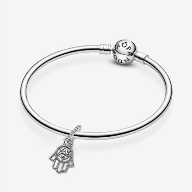Protective Hamsa Hand Dangle Charm Pandora
