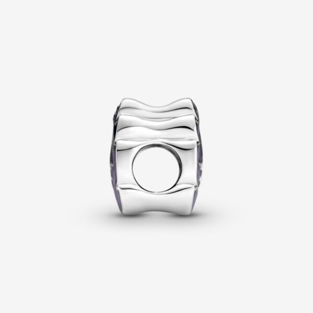 Purple Green Leaf Charm Pandora